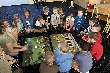 Návštěva ZŠ Mniší s předškoláky